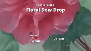 How to paint A FLORAL DEW DROP // Very Easy // With Yovette