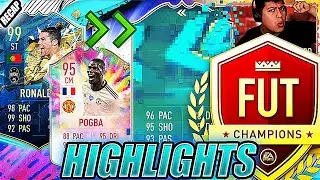 Dropping TOTS Cr7 & 95 SH Pogba for these INSANE Flashback cards! | Fut Champs highlights! | FIFA 20
