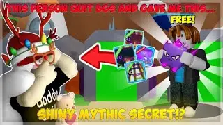 This guy QUIT BUBBLE GUM SIMULATOR AND DECIDED TO GIVE ME THIS... WHAT?!