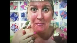 Morning Time Video: Eating German Chocolate Easter Eggs Milchcreme & Knickebein F&uuml;llung