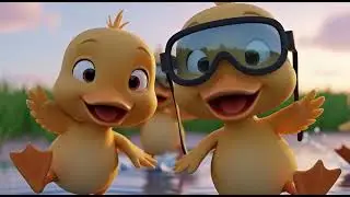 Танцующие утята в луже 🦆💦🎵 | мультфильм для детей и весёлые приключения