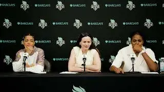 NY Liberty vs Chicago Sky Post-Game With Natasha Cloud, Jonquel Jones, Head Coach Sandy Brondello