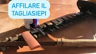 Affilare la lama del tagliasiepi