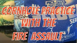 Cornhole Practice: Deca Game with the Fire Cornhole Assault bags!