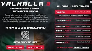 Valhalla 3 Arm Gods - Ryan Bowen vs Ron Bath Preview