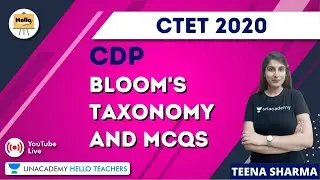 Bloom's Taxonomy and MCQs | CDP for CTET Paper 1 2020 | Teena Sharma