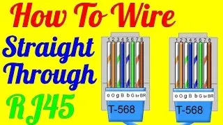 How To Make Straight Through Cable Rj45 Cat 5 5e 6 ( Wiring Diagram)