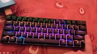Anne pro 2 Mechanical Keyboard Poptang RGB pattern sound check