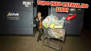Tudo isso estava no lixo das lojas dos Estados Unidos!🇺🇸