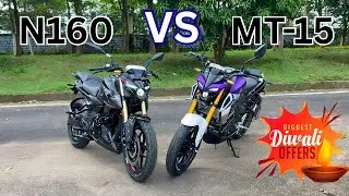 Bajaj Pulsar N160 VS Yamaha MT-15 Which One Should You Buy ? Detail Comparison Video !