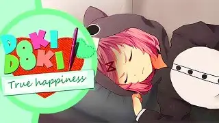 Natsuki Climbs into MC's BED!!!! (DDLC MOD True Happiness ) Part 1