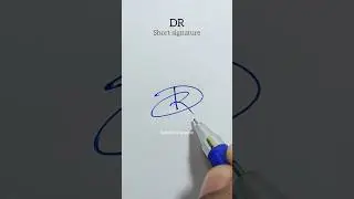 DR Short Signature #signature #satishcalligraphy #shorts