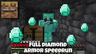 FULL DIAMOND ARMOR Speedrun in Minecraft Trial