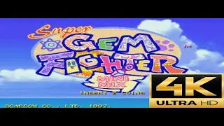 Rare Super Gem Fighter Mini Mix | Retro Arcade Game Capcom 1997 | 4K Gameplay