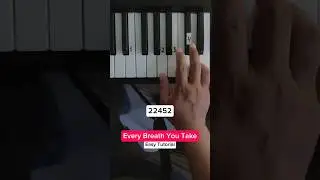 Every Breath You Take - The Police (Easy Piano Tutorial) #pianotutorial #easypiano #pianolesson