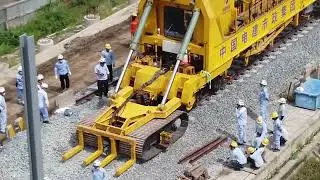 Viral: Automatic Track Laying Machine Used in Indonesia's High-Speed Rail Project