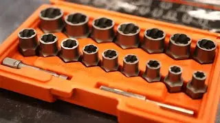 topme 18 Piece Bolt Extractor Kit, 3/8