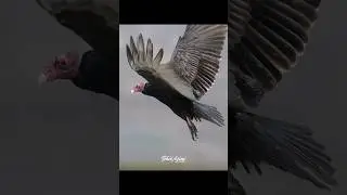 Turkey Vulture in flight at 12.50% of actual speed. #vulture #turkeyvulture #birdsofyoutube #birds