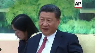 FIFA chief meets Chinese president