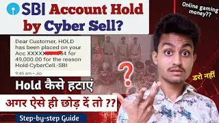 sbi account hold kaise hataye online sbi account hold problem | Bank account hold ho jaye to kya kre