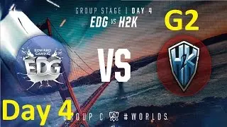 EDG vs H2K Game 1 Highlights - 2016 Worlds Group Stage - Day 4