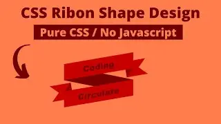 How to Create Ribbon using HTML and CSS || Creating Ribbon Shapes in CSS - Pure CSS Ribbons