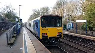150143 arrives at Pleasington Station with the (late) 14.42 service to Preston ex. Colne. 14/1/2026