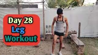 Day 28 | Desi Gym Style Leg Workout &ndash; Thighs & Calves Jaladenge! 💪 बिना इक्विपमेंट घर पर