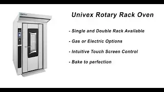 Univex Rotating Bakery Ovens - Perfect for any bakery world wide.