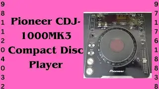 Pioneer CDJ-1000MK3 Compact Disc Player How To Use Price & Connection IN HINDI 9811204032/9717618838