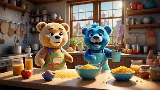 Four Teddy Bears Make Lemon Pie | Fun Cooking Song for Kids | Nursery Rhymes and Learning