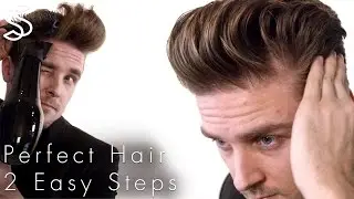 Perfect Blow-dry and Quiff hairstyle techniques + NEW fiber wax test men