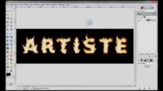 Text in fire - GIMP Tutorial