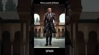 Model Lookalike Trump's Epic Global Fashion Tour | Spain Costume | AI Virtual Runway Show