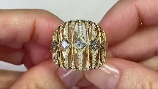 D Flawless Diamond Ring at 1.49 carat by Kat Florence KFD1102YG