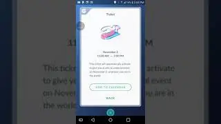 A Colossal Discovery Event Ticket Pokemin Go