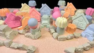 #ASMR Little village of baking soda #explore