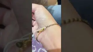 Gold bracelet with black beads #gold #bracelet #shorts #blackbeads