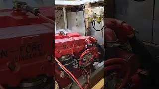 1977 Marine Trader Engine Room, Ford Lehman with Onan Diesel Generator #classicboat #vintageboat