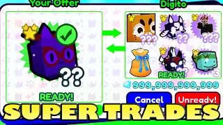 Trading a RAINBOW Super Cat in Pet Simulator X?!