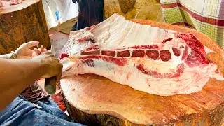 Fastest Cow ribs cutting Part-6 ।। Butcher Bro
