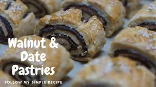 How to make Walnut & Date Pastries (Klecha)