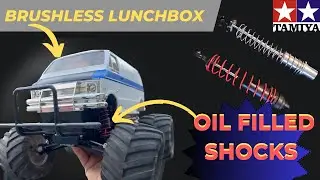 Brushless Tamiya Lunchbox gets Oil Filled Shocks