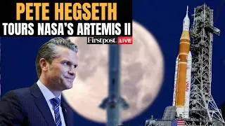 LIVE: Secretary Pete Hegseth Tours Artemis II Rocket at NASA Kennedy Space Center | Firstpost