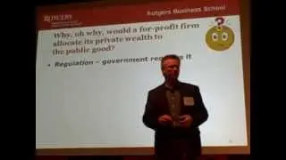 Michael Barnett Discusses CSR Roles #ethicsmatters