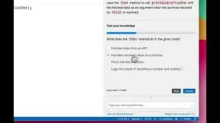 Test your knowledge with programming quizzes