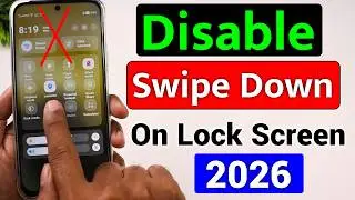 How To Turn Off Swipe Down On Lock Screen Android Phone |How To Lock Notification Bar On Lock Screen