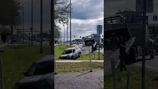 Florida Police chase man Drives car into a ditch, most Dangerous HIGHWAY US19 #us19 #trending #viral