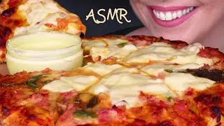 CHEESY PREMIUM PIZZA 🍕 | No Talking | ASMR Mukbang  - 먹방 | Real Eating Sounds