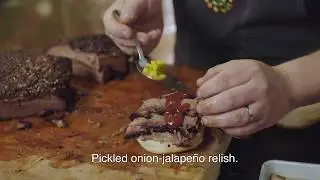 Dinosaur Bar-B-Que Brisket Sandwich